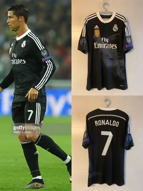 球衣分享1415赛季皇马第二客场黑龙c罗