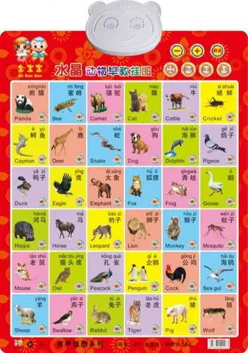 金宝宝有声挂图水晶挂图发音发声挂图厂家直销品质保证热卖 玩具