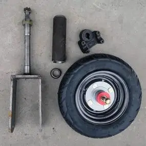 改装小骑兵前轮转向总成r  工地拉灰电动三轮车前叉轴承套管配件