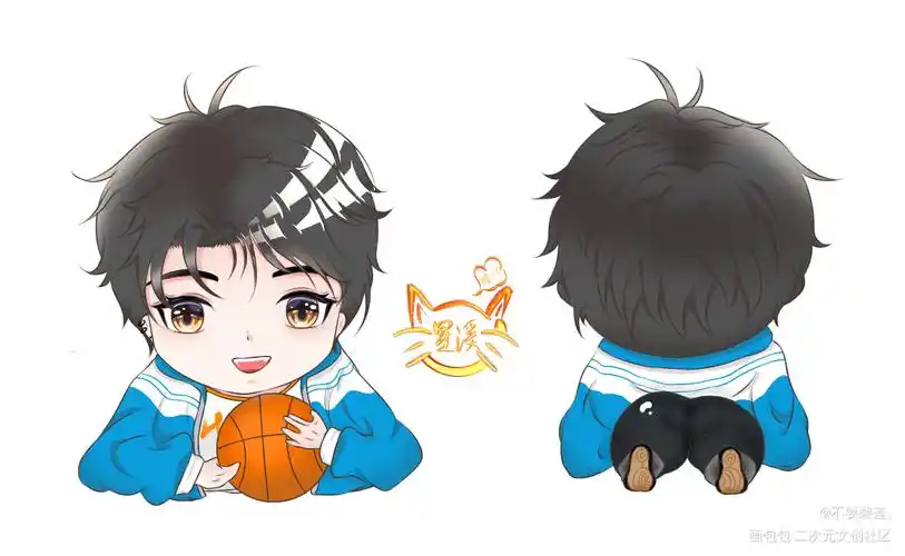 朝哥版pp夹_伪装学渣贺朝q版绘画作品