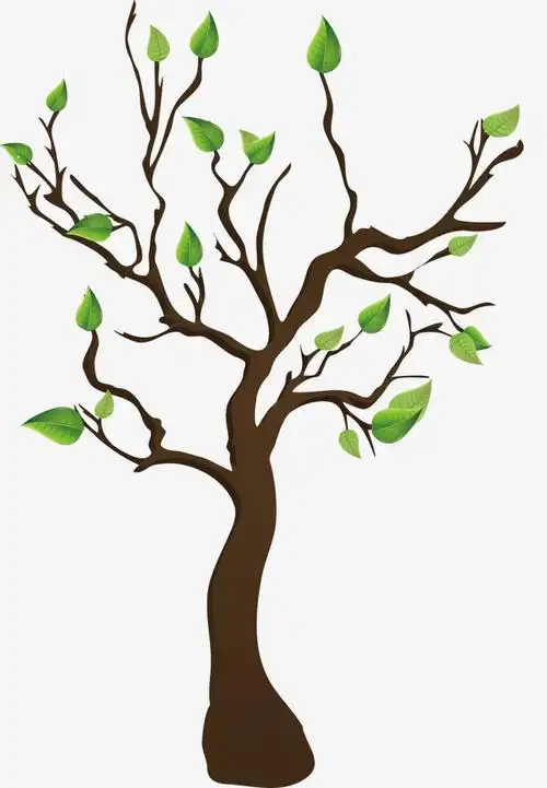 矢量手绘树png素材-90设计