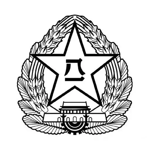 军徽图案简笔画图片