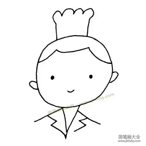 一组简单的大人头像简笔画图片