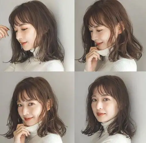 中长发微卷造型烫 显脸小可爱圆脸方脸菱形脸烫发 中长发短发烫发