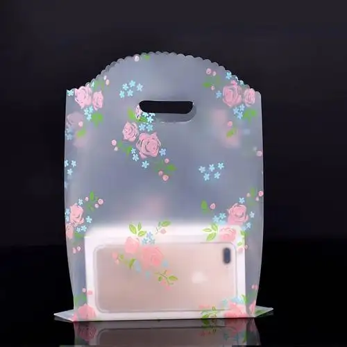 礼品袋子塑料手提袋透明包装袋小化妆品袋定制服装袋内衣女童装袋