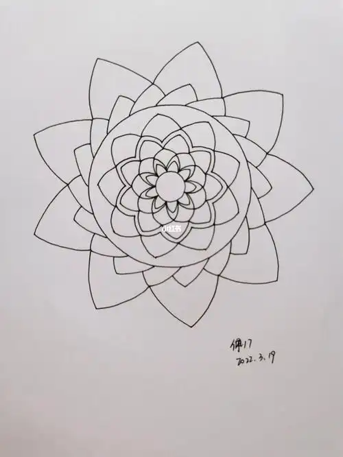 曼陀罗  #画画的日常  #画画打卡  #手绘  #控笔  #控笔训练  #控笔