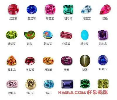 彩色宝石的种类介绍