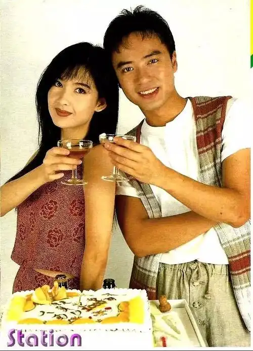 老照片:周慧敏和李克勤