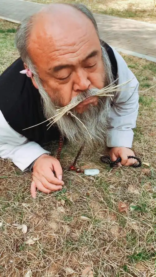 这小老外坏的很,差点摔坏我这个"糟老头子