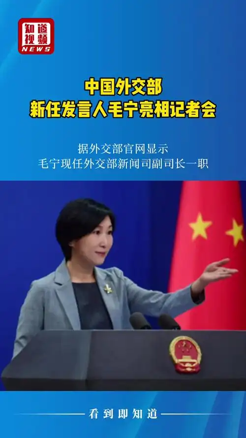 中国外交部新任发言人毛宁亮相