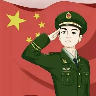 军装军人卡通头像图片大全帅气微信军人霸气十足高清头像