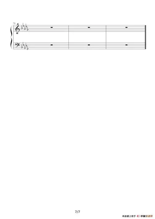 回忆(memory)钢琴谱(音乐剧《猫》主题曲) 器乐乐谱