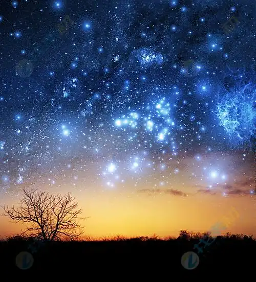 夜空的美丽星星高清图片下载