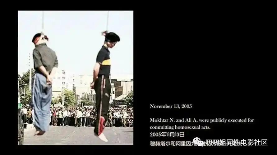 翅膀真实事件两个相爱的伊朗男子被执行了非人道的绞刑