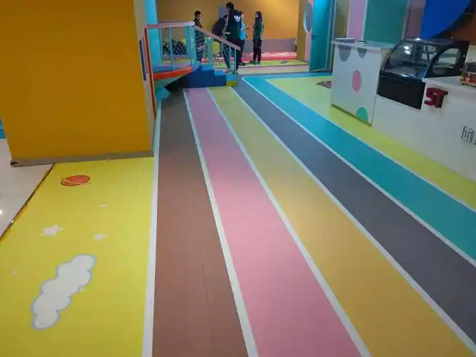 健身房定制地胶360私教区少儿体适能功能地胶垫pvc运动地板儿童青少年