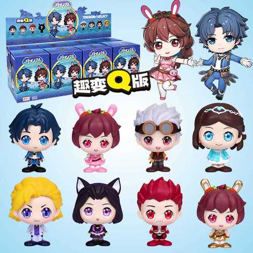 灵动正版现货斗罗大陆趣变q版公仔手办唐三小舞史莱克七怪盲盒