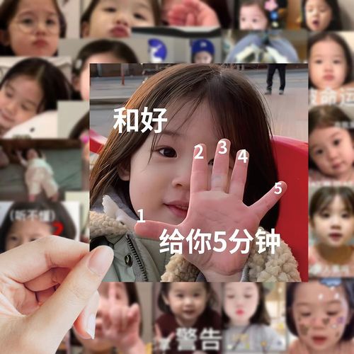 126张可爱萌娃金雪表情包贴纸小女孩搞怪趣味手账ipad桌面diy贴画