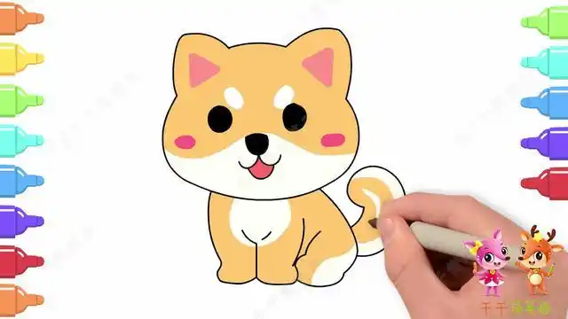 可爱狗狗简笔画 可爱的狗简笔画