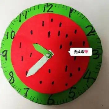 小学秋假作业 | 自制创意钟面