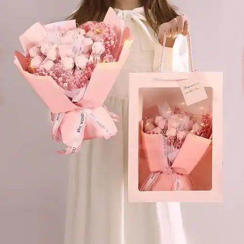 真知棒棒棒糖花束成品情人节520礼物送女友糖果创意生日礼物女生