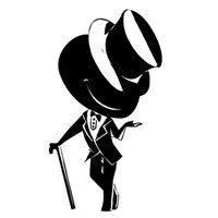 动漫黑色绅士头像 动漫人物黑白绅士头像男生_微信头像图片大全