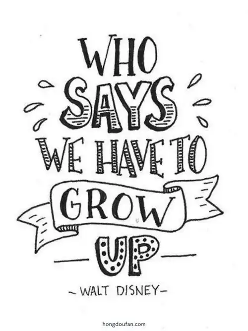 关于成长的英文短句子简笔画大全