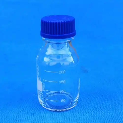 悦成实验室 肖特 透明蓝盖试剂瓶 50ml