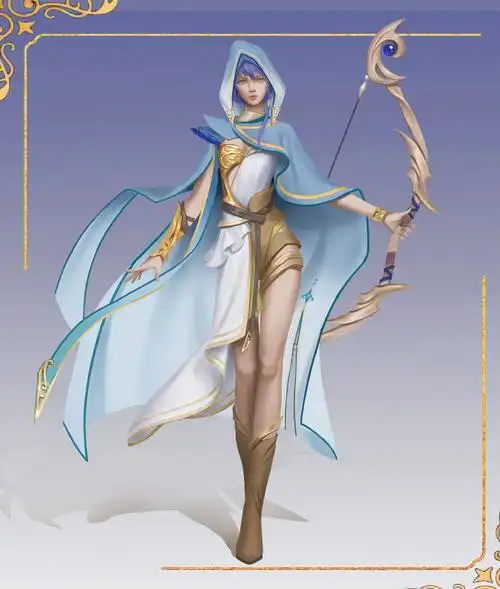 弓箭手立绘插画图片壁纸