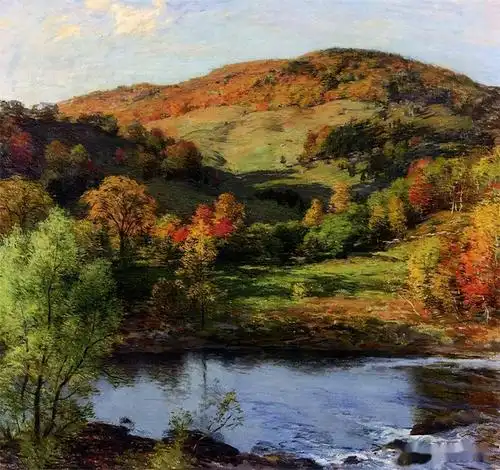 美国著名画家威拉德梅特卡夫风景油画作品欣赏