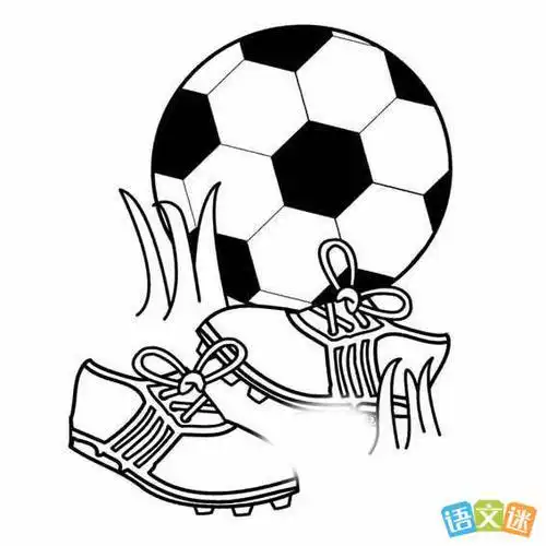 足球简笔画教程图片足球简笔画c089我爱足球儿童画学生踢足球体育快乐