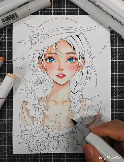 马克笔新作|动漫人物绘画