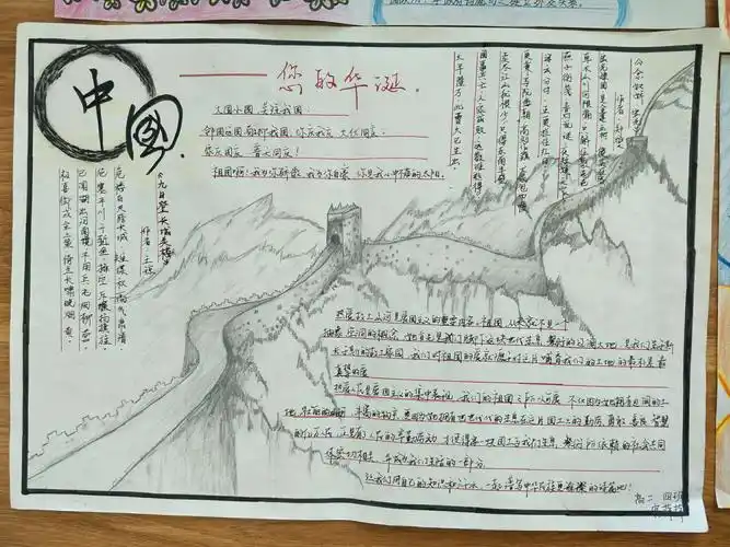 豪迈高级中学高二级部国庆节"我用画笔为祖国添光彩"手抄报评比喜报