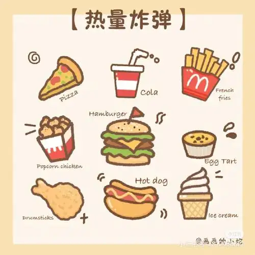 零食简笔画