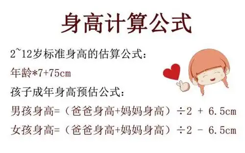 这个公式可以看出遗传因素决定了身高的可能性 会影响高度和±67.