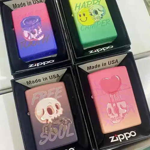 齐了好想要系列zippo打火机刻字送男朋友