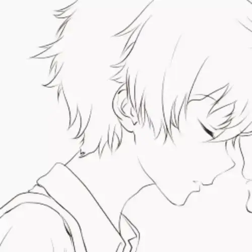 黑白格调 素描间的爱情 情侣头像