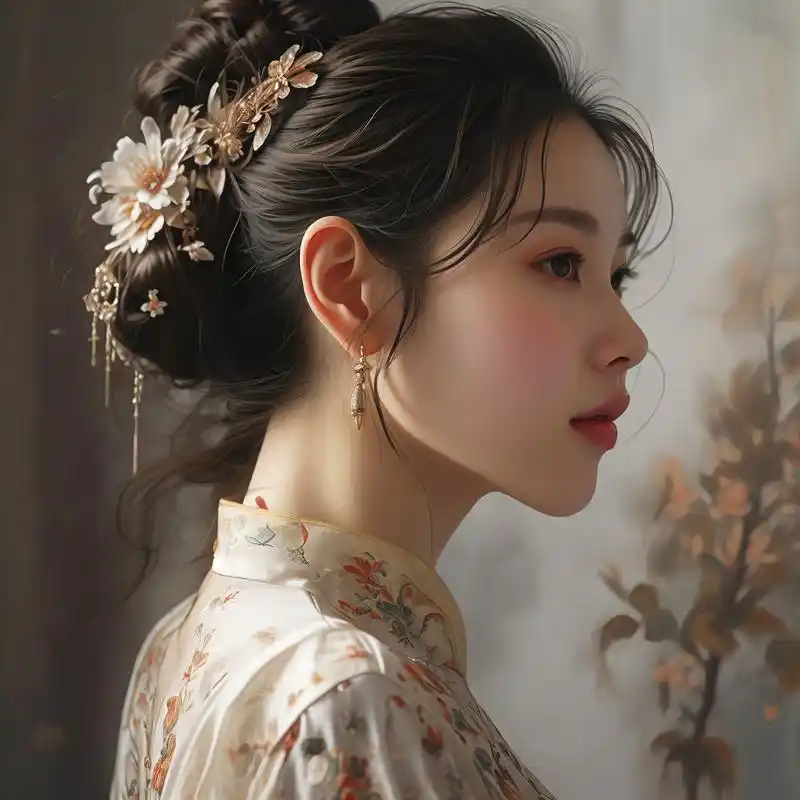 92 绝美真人女生侧脸头像 亲们,这次带来一组超级美的真人女生侧脸