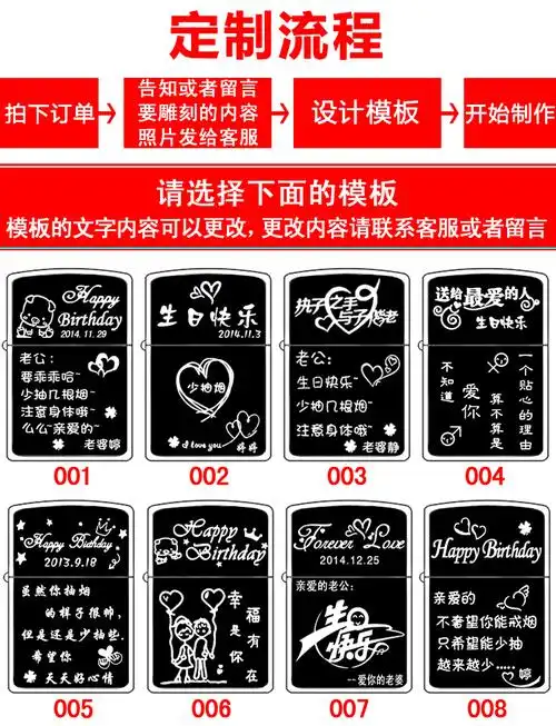 定制照片打火机刻字 超薄防风创意diy打火机 送男友老公生日礼物