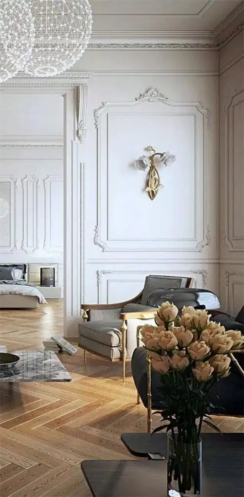 [生活家装饰]石膏线在客厅中的装饰,太好看!