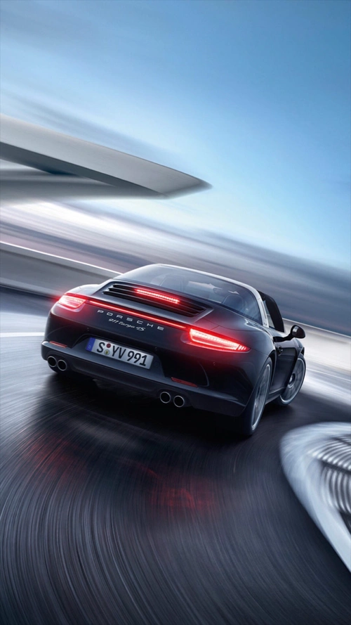 天空户外酷车摄影h5背景 - 当图网