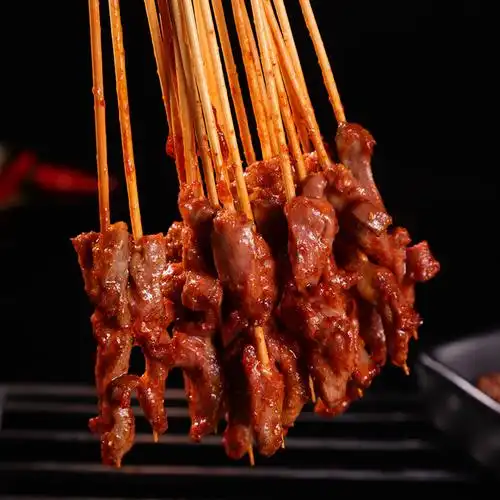 鸡心小串网红夺命小肉串烧烤油炸小吃半成品新鲜生鸡肉