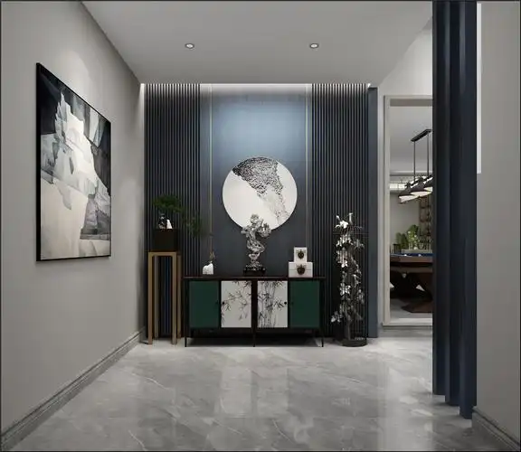 后现代轻奢风玄关装修效果图