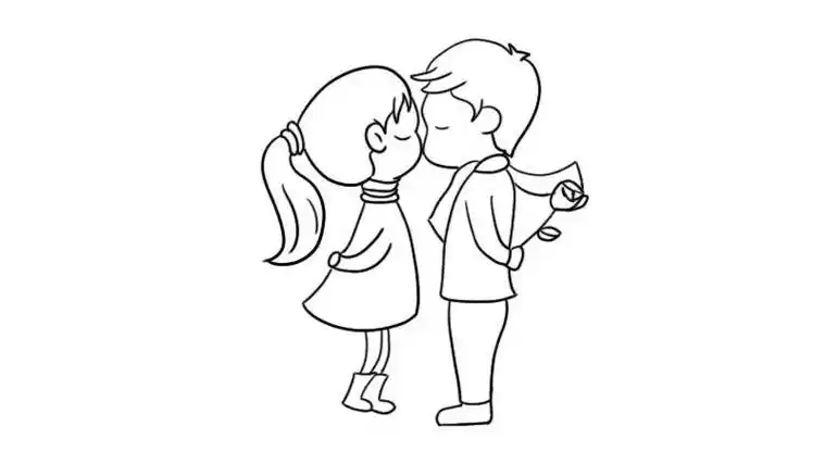 一组情侣简笔画图片,情侣简笔插画 人物-第5张爱情简笔画情侣情侣手绘