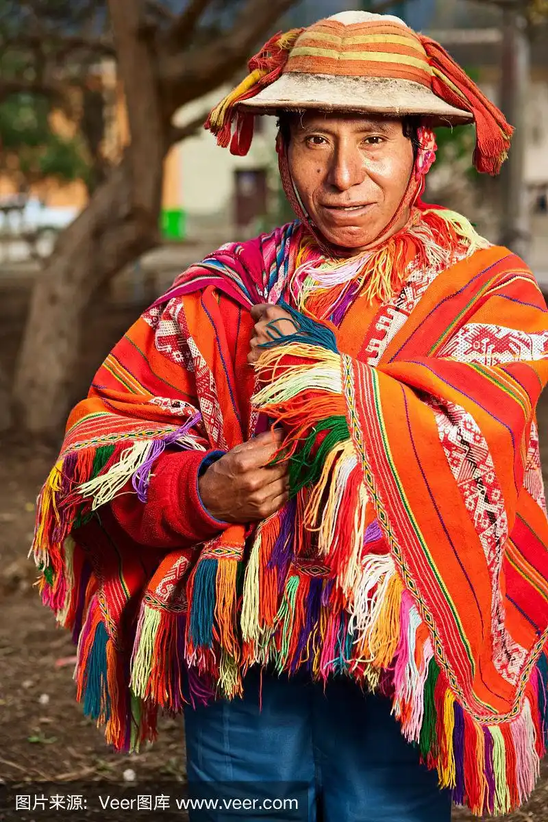 穿着民族服装的秘鲁人,库斯科的圣谷