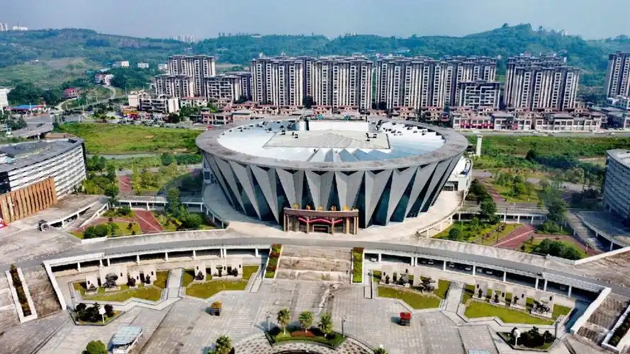 邵阳航拍中国湖南省邵阳市一座美丽的城市