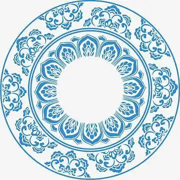 清新圆形几何棕色背景(1920x750)psdpng矢量中国风圆形边框png图片(2