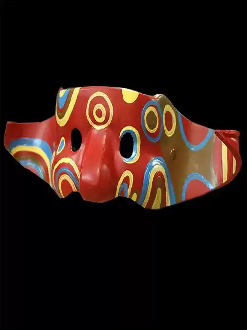 阿祖面具新警察故事 湖树脂万圣节恐怖装扮半脸搞怪cos吴彦祖同款