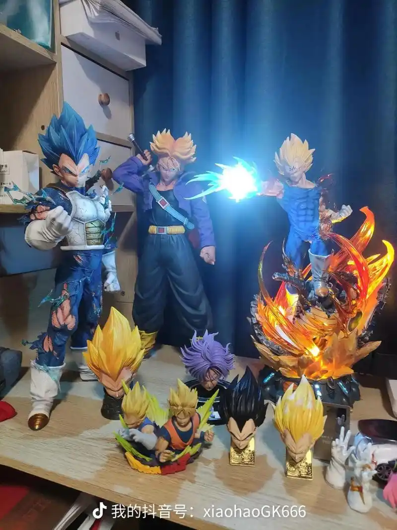 明年今日.#龙珠 #卡卡罗特 #贝吉塔 #模玩 #雕像 - 抖音