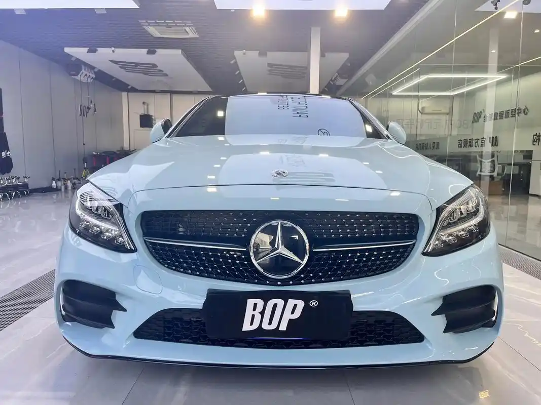 奔驰c级酷派装贴bop挑战者改色膜ax