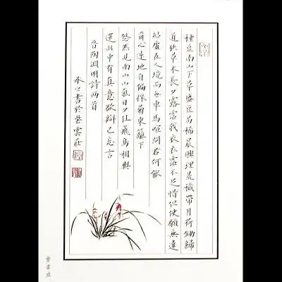 紫云庄中国风a4硬笔书法纸信笺学生钢笔书法作品专用纸竖格223